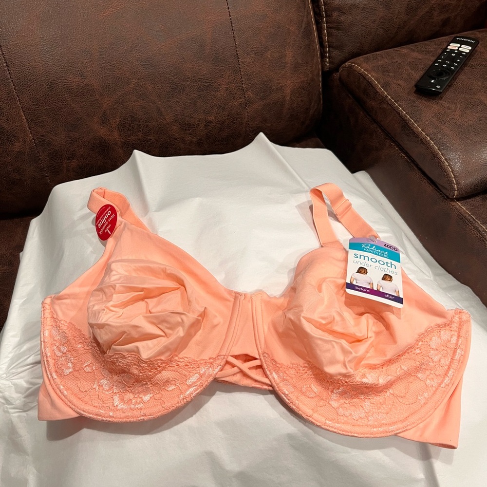 👏Vanity Fair 40DD Coral Lace Bra